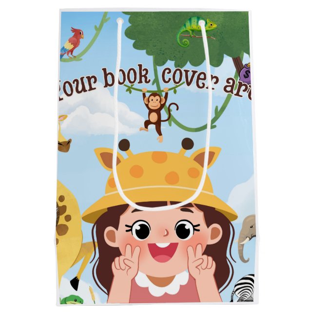 Book Cover | Author Book Launch Promotional Medium Gift Bag (Back)