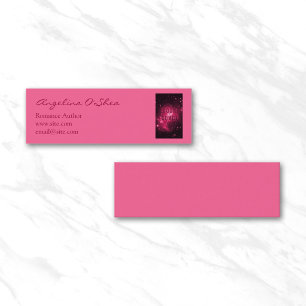 Book Cover Pink Mini Business Card