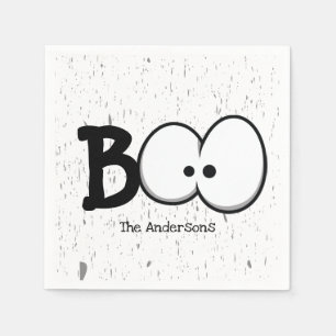 Book Crazy Eyes Halloween Party Napkin