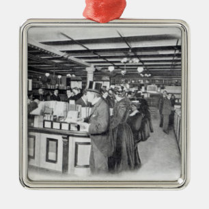 Book Department at an Army and Navy store Metal Ornament