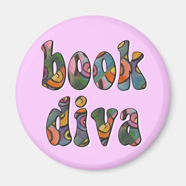 Book Diva 2 Magnet (Front)