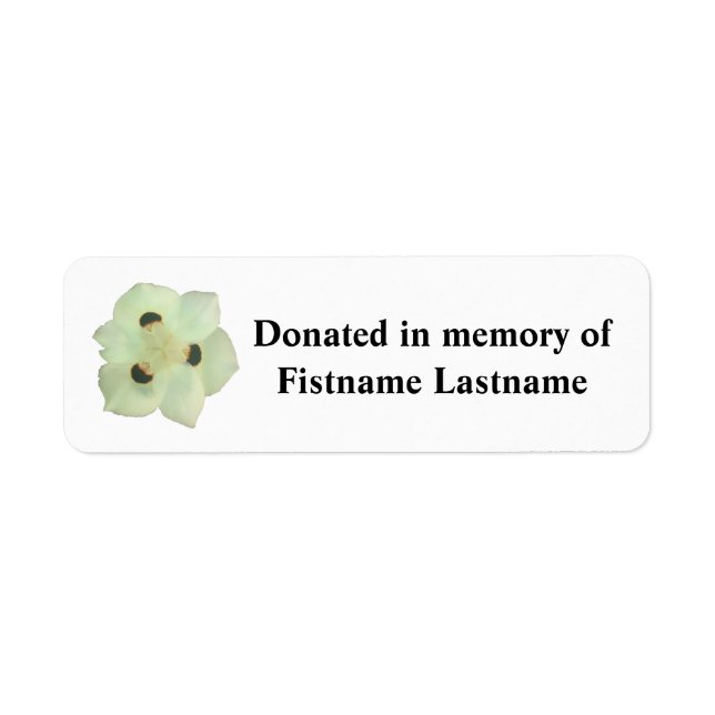 Book Donation flower Sticker (Front)