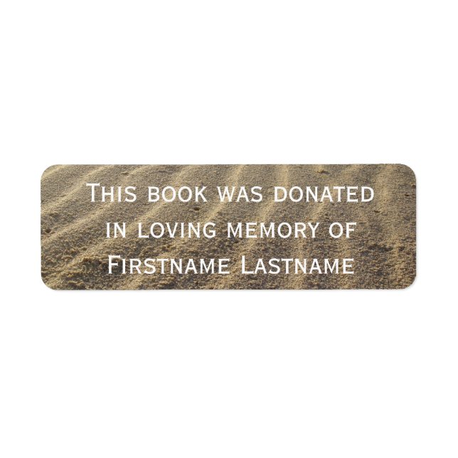 Book Donation  Sticker Sand (Front)