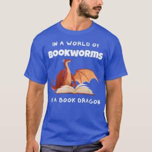 Book Dragon Design Librarian Book Lovers T-Shirt