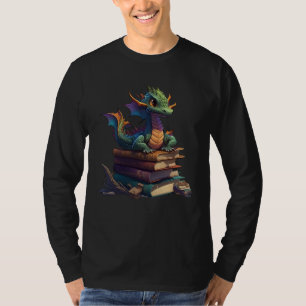 Book Dragon Fans Book Reading Enthusiasts Books T-Shirt