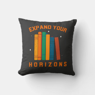 Book : Expand your horizon Throw Pillow