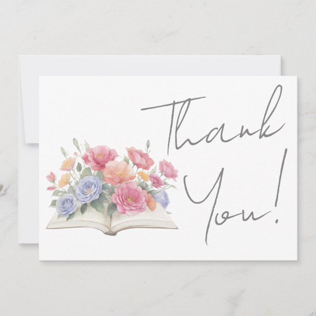 Book Floral Thank You (Front)