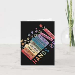 Book Flower Anti Trump Social Security Hands Off P Card