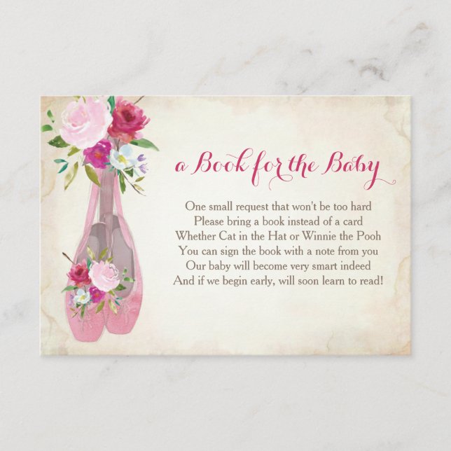 Book For The Baby, Pink Ballet Insert (Front)