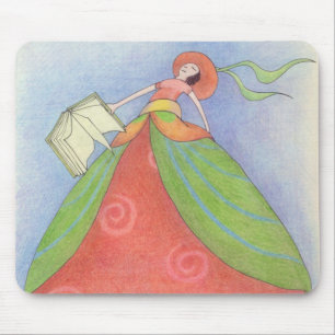 Book Girl Mousepad