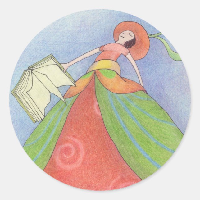 Book Girl Sticker (Front)