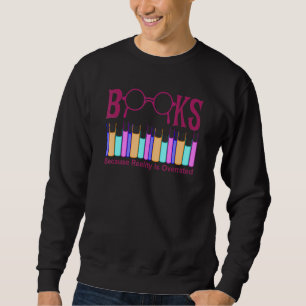Book I Love Reading Library Novel Reader Sweatshirt