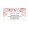 Book In Lieu Cards Watercolor flowers