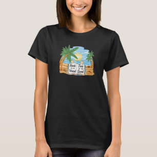 Book In My Hand Toes In The Sand Vacation Reading T-Shirt