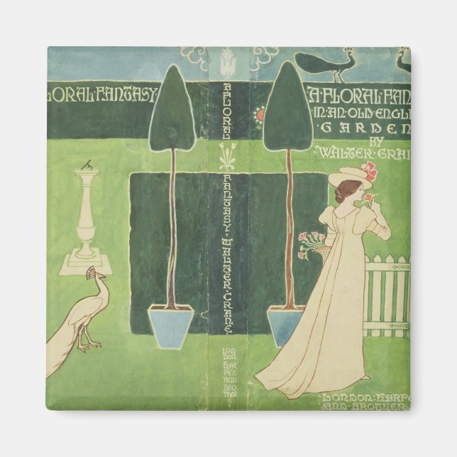 Book Jacket design for 'A Floral Fantasy in an Old Magnet (Front)