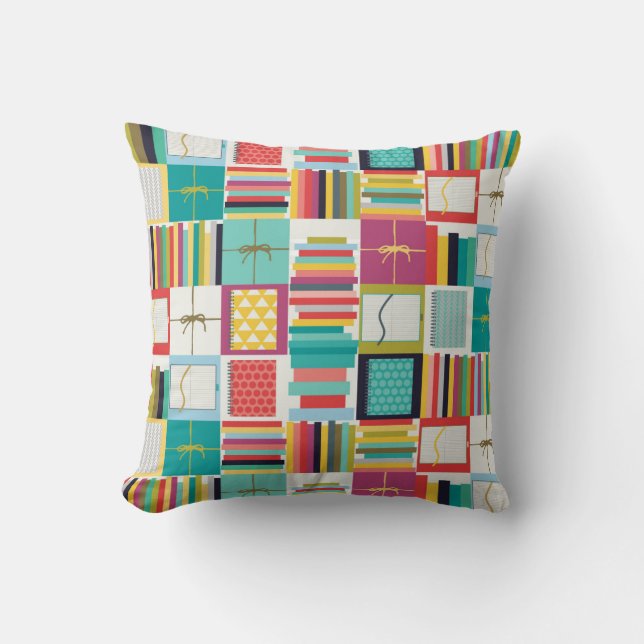 book joy throw pillow (Front)