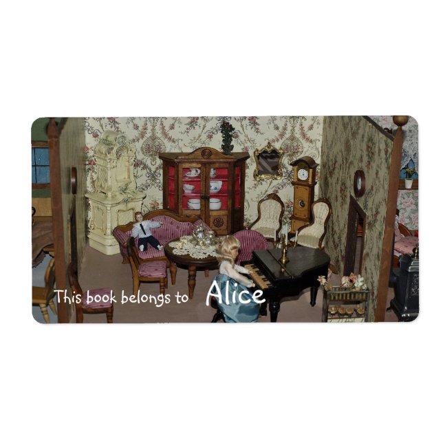 Book Labels with unique toys (Front)
