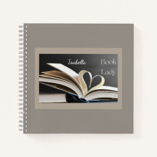 Book Lady, Personalzed Reading Hobby Gift for Her