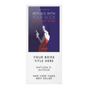 Book Launch Author Cover Artwork Promotional Rack Card