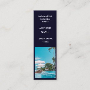 Book Launch Author Mini Promotional Design Mini Business Card