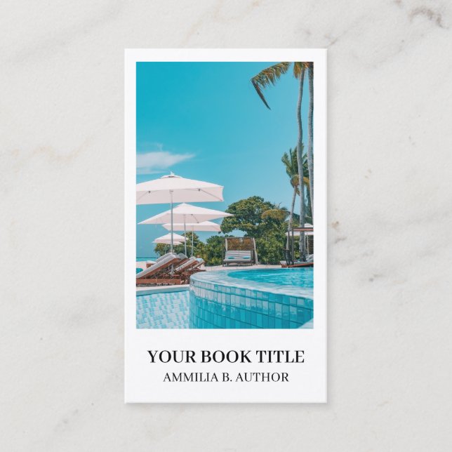 Book Launch | Author Promotional Logo Design Business Card (Front)