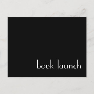 Book Launch Postcard