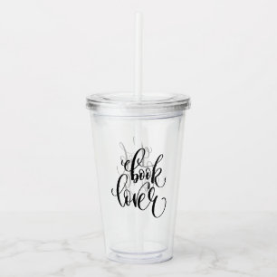 Book Lover Acrylic Tumbler