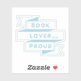 Book Lover and Proud Pastel Blue Retro