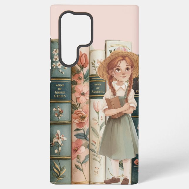 Book Lover | Anne of Green Gables | Floral Books Samsung Galaxy S22 Ultra Case (Back)