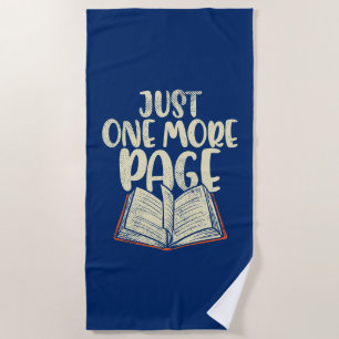 Book Lover Beach Trip Modern Reading Gag Towel