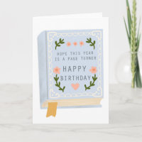 Book Lover Birthday New Chapter Card