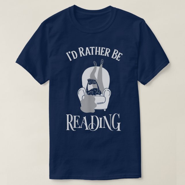 Book Lover Bookish Reading Bookworm Library T-Shirt (Design Front)