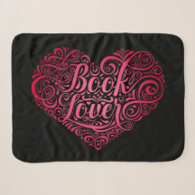 Book Lover Calligraphy Heart