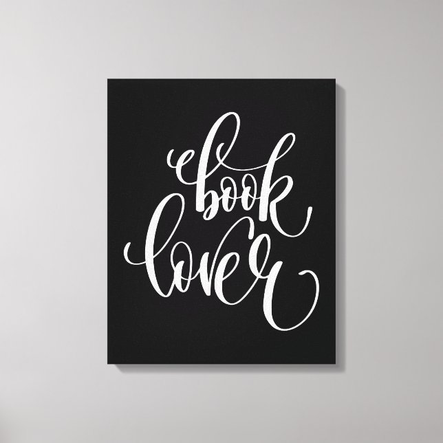Book Lover Canvas Print (Front)