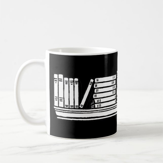 Book Lover Coffee Mug (Left)