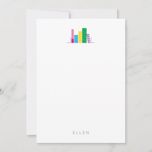 Book Lover Custom Name Card (Front)