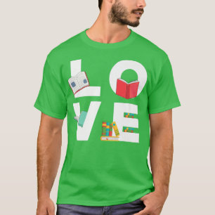 Book Lover  Cute Book Reading Nerd  T-Shirt