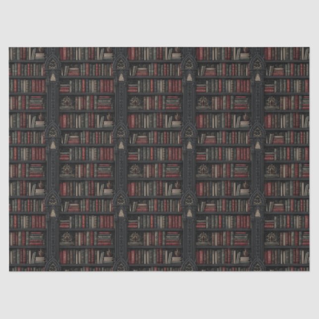 Book Lover Dark Academia Tissue Paper (Front)