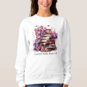 Book Lover Floral, Custom Book Club Sweatshirt