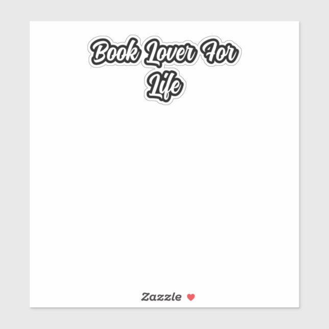 Book Lover For Life: Lifelong Reading Passion	 (Sheet)