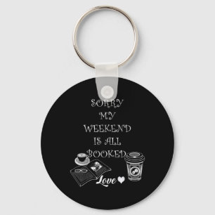 Book Lover Funny Quote Graphic Design Cute Teacher Keychain