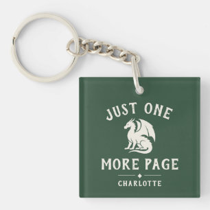 Book Lover Funny Saying Fantasy Reader Keychain