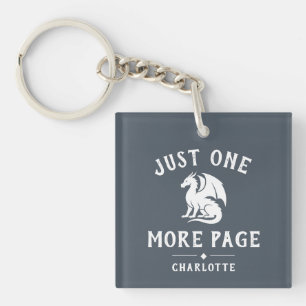 Book Lover Funny Saying Fantasy Reader Keychain
