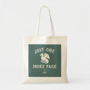 Book Lover Funny Saying Monogram Tote Bag