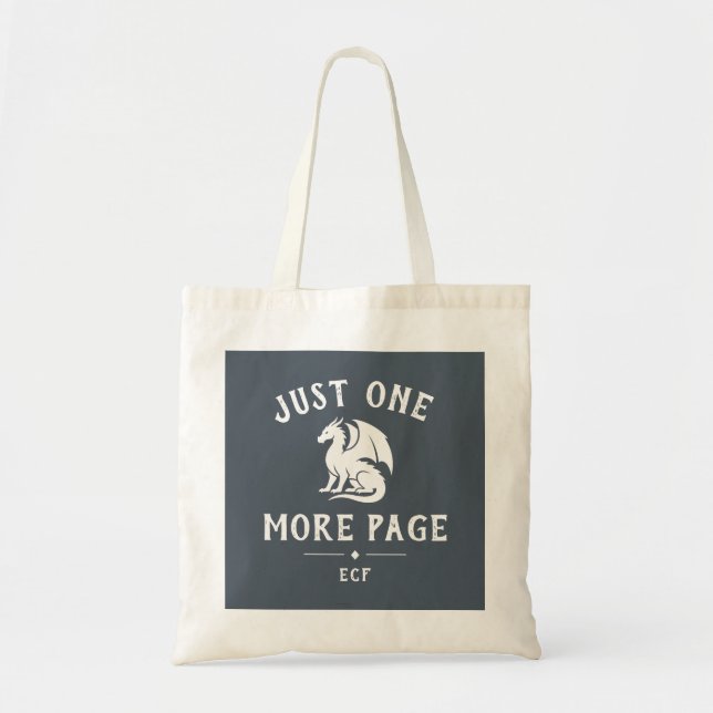 Book Lover Funny Saying Monogram Tote Bag (Front)