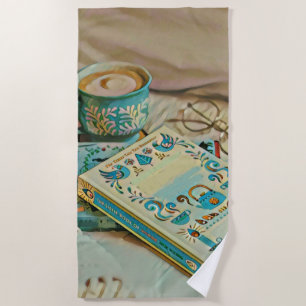 Book lover gift beach towel