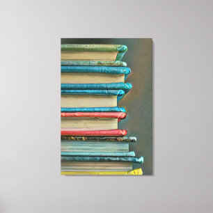 Book lover gift canvas print