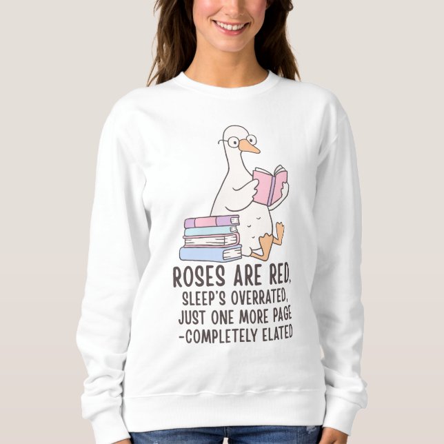 Book Lover Goose Sweatshirt (Front)
