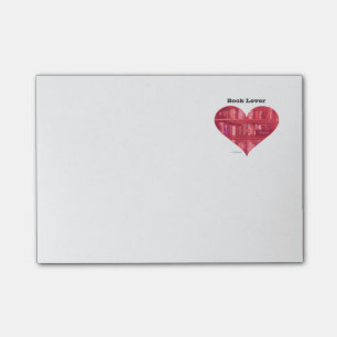 Book Lover Heart Post-it Notes