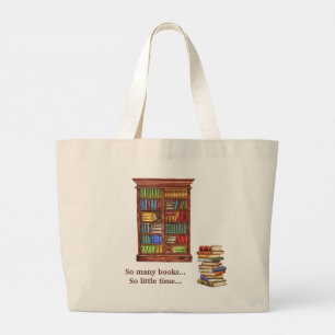 Book Lover Jumbo Tote Bag   2-Sided Design
